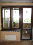 Балконная дверь с ламинацией - фото 1
